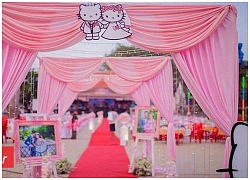 Trở về tuổi thơ với đám cưới Hello Kitty của cặp đôi 9X