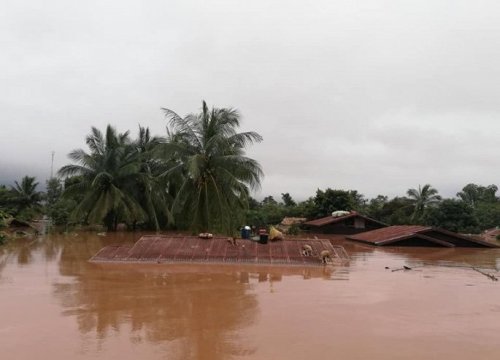 Ảnh, Video: Vỡ đập thủy điện ở Lào, hàng nghìn người mất nhà cửa, phải sơ tán khẩn