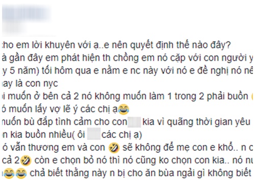 Bị phát hiện tòm tem bạn gái cũ, vợ bắt chọn 1 trong 2, chồng tuyên bố chọn hết vì "không muốn làm ai buồn"