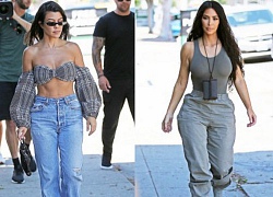 Chị em nhà Kardashian đọ body ngực nở eo thon ở tuổi U40 và đã mang bầu nhiều lần