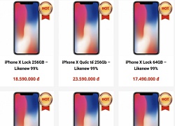 iPhone X hàng cũ, giá thấp, đổ về Việt Nam