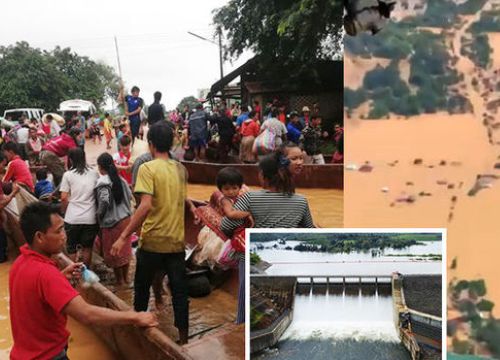 Tin mới nhất vụ vỡ đập thủy điện ở Lào