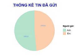 Cô gái làm bảng thống kê tin nhắn với người yêu chi tiết đến từng chữ