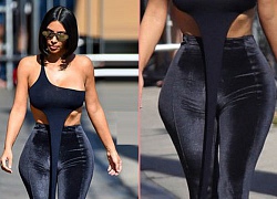 Kim Kardashian bị chế giễu bơm hông bên tròn bên nhọn