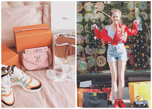 Shopping ác liệt phải cỡ như Ngọc Trinh, đang đi xem phim thì tiện mua đồ tốn hơn trăm triệu