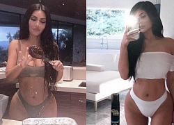 Chị em Kim và Kylie lại rủ nhau "đốt mắt" mọi người với ảnh nội y siêu nóng bỏng