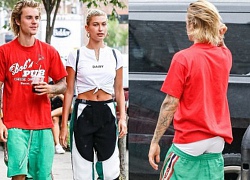 Dù là ở bên Selena hay Hailey, Justin Bieber vẫn luôn "chung thủy" với quần tụt lộ cả vòng 3