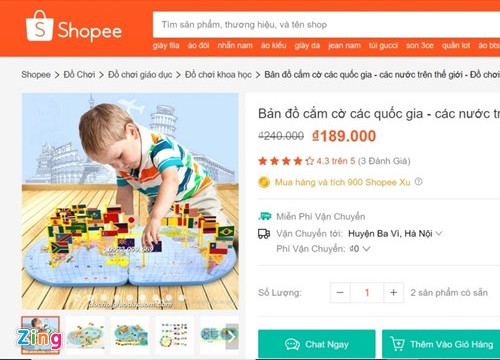 Thực hư việc Shopee bán đồ chơi có hình "đường lưỡi bò" của Trung Quốc