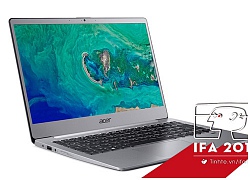 Acer Swift 3 mới chuyển sang dùng màn hình 13", pin 13 tiếng, mỏng nhẹ hơn, đẹp hơn