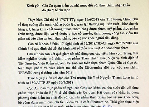 Áp dụng kiểm tra chặt đối với thực phẩm giảm cân