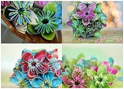 Cách xếp quả cầu hoa bằng giấy theo phong cách origami tuyệt đẹp