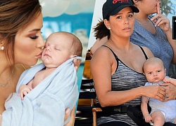 Eva Longoria bế con 2 tháng tuổi đi làm ở trường quay