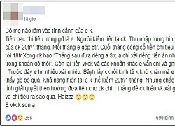Tổng thu nhập 25 triệu/tháng, vợ chồng son chưa con cái chi tiêu hết 18 triệu, dân tình người kêu hoang người đồng cảm
