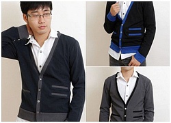 Cách mix đồ cùng áo khoát cardigan cho chàng