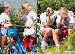 Justin Bieber, Hailey Baldwin liên tục ôm mặt trên đường phố New York