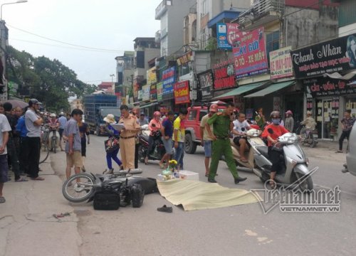 Hà Nội: Lái xe grab-bike bị xe container cuốn vào gầm chết thảm