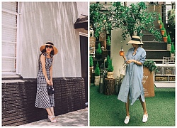 Mũ cói chống nắng được các quý cô Châu Á sử dụng làm phụ kiện "sống ảo" trong street style tuần này