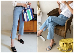 Quần jeans ống xẻ bên không phải là bị lỗi đâu mà chính là hot trend năm nay đấy!