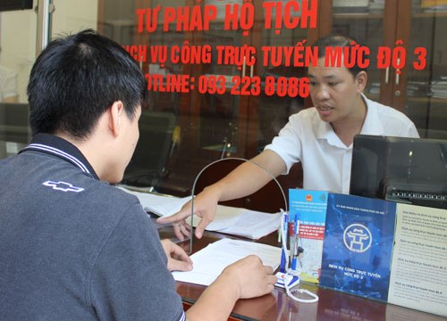 Triển khai dịch vụ công trực tuyến mức độ 4 về hộ tịch: Thuận lợi cho công dân