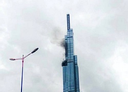 Khói đen bốc lên từ tòa nhà Landmark 81