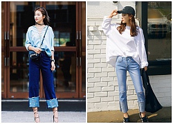 Mốt xắn quần mới được "khai phá" từ chiếc quần jeans dài lê thê