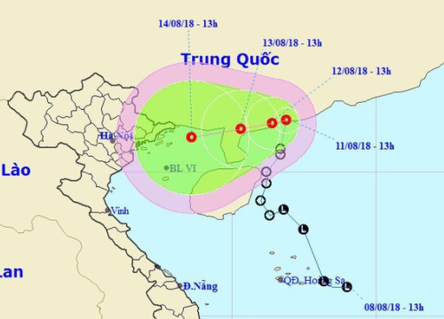 Áp thấp nhiệt đới bất ngờ đổi hướng, miền Bắc sắp mưa to đến rất to