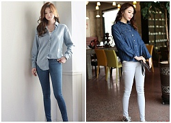 Top 100 kiểu áo sơ mi nữ denim đẹp vạn người say thời trang hè 2018