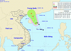 Xuất hiện áp thấp nhiệt đới giật cấp 8 trên biển Đông