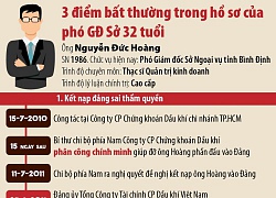 3 điểm bất thường trong hồ sơ của phó GĐ sở 32 tuổi