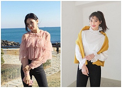 Áo sơmi và áo blouse cách điệu cho cô nàng "bánh bèo"