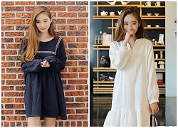 Xao xuyến với đầm babydoll xòe đẹp nhất 2018 kiểu hàn quốc