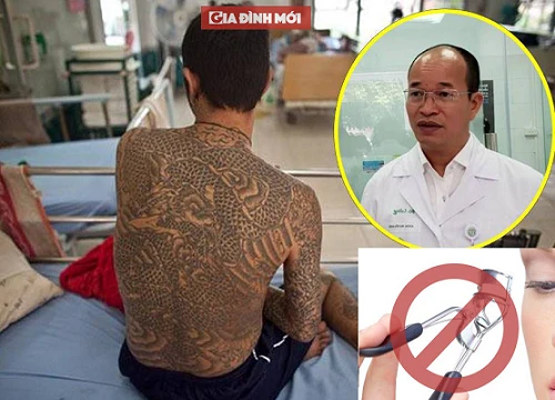 Cảnh báo nguy cơ lây HIV từ kim xăm trổ, dụng cụ làm lông mi, lông mày