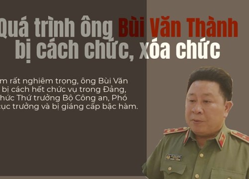 Infographics: Quá trình ông Bùi Văn Thành bị cách chức, xóa tư cách