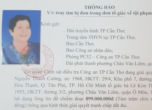 Mạo danh quen nhiều lãnh đạo, người phụ nữ ôm 899 triệu "biến mất"