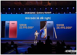 Samsung Galaxy Note9 gây bất ngờ tại Việt Nam với giá tốt hơn dự kiến gần 2 triệu cùng nhiều ưu đãi khủng