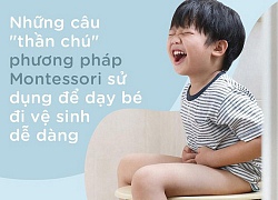 8 câu "thần chú" từ phương pháp Montessori dạy bé đi vệ sinh dễ dàng