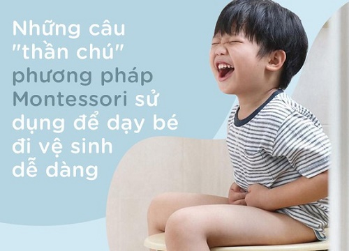 8 câu "thần chú" từ phương pháp Montessori dạy bé đi vệ sinh dễ dàng