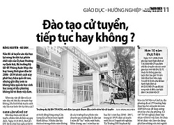 Đào tạo cử tuyển: Không nên áp dụng với ngành y dược, sư phạm