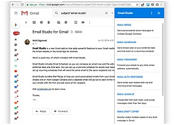 Email Studio: chương trình bổ sung các tiện ích thiết thực cho Gmail