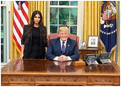 Kim Karshadian mặc suit thanh lịch gặp Tổng thống Donald Trump