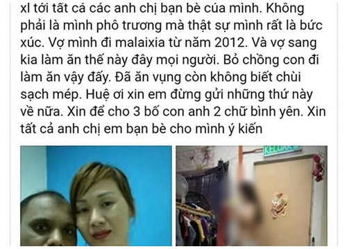 Vợ đi xuất khẩu cắm sừng chồng ở nhà đang 1 mình chăm con: Huệ ơi anh xin em để bố con anh bình yên