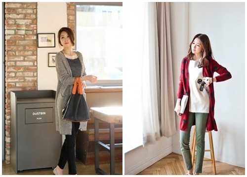 Áo khoác cardigan nữ dáng dài đẹp hot nhất thời trang thu đông 2018 2019