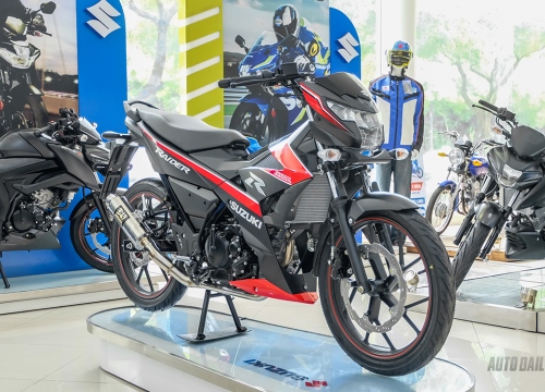 Cận cảnh Suzuki Raider R150 Yoshimura tại đại lý