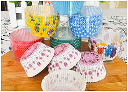 Hướng dẫn cách làm cốc giấy đựng cupcake trong 3 bước