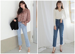 Không phải kiểu bó chít ống côn, xu hướng quần jeans 2018 thoải mái hơn với kiểu ống suông, ống vẩy