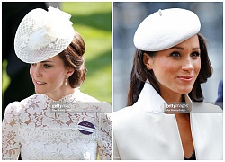 Phong cách chọn mũ Hoàng gia khác nhau "một trời một vực" của Công nương Kate và em dâu Meghan