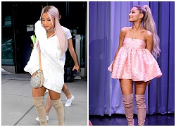 Phong cách thời trang chuộng mốt giấu quần của Ariana Grande