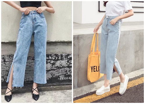 Quần jeans ống xẻ bên đang khiến hội chị em "điên đảo" vì diện lên quá chất, tủ đồ của bạn đã có chưa?