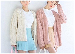 Áo khoác cardigan nữ hàn quốc đẹp lựa chọn lý tưởng ngày lạnh đông 2018 2019