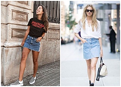 BLUE DENIM SKIRT: Chiếc váy của những "cô nàng ngổ ngáo"